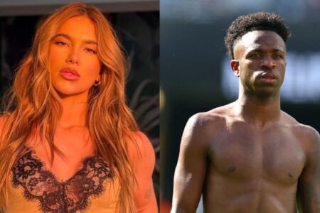 Virginia Fonseca curte foto de Vini Jr. e aumenta rumores de romance com o jogador atleta também deu like em um post da ex de Zé Felipe