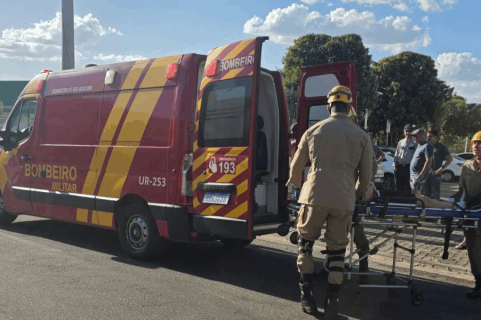 Adolescente sem CNH fica ferido após acidente de moto em Catalão