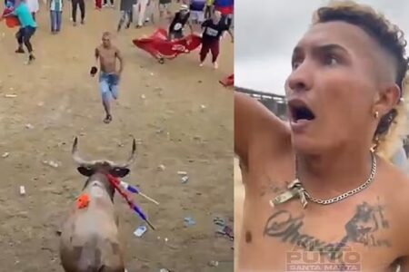 Homem morre em festival na Colômbia após ser chifrado por touro; vídeo Yovanis Márquez, de 35 anos, participava da "corraleja"
