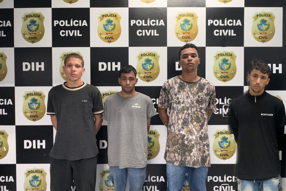 Imagem dos presos na sexta-feira