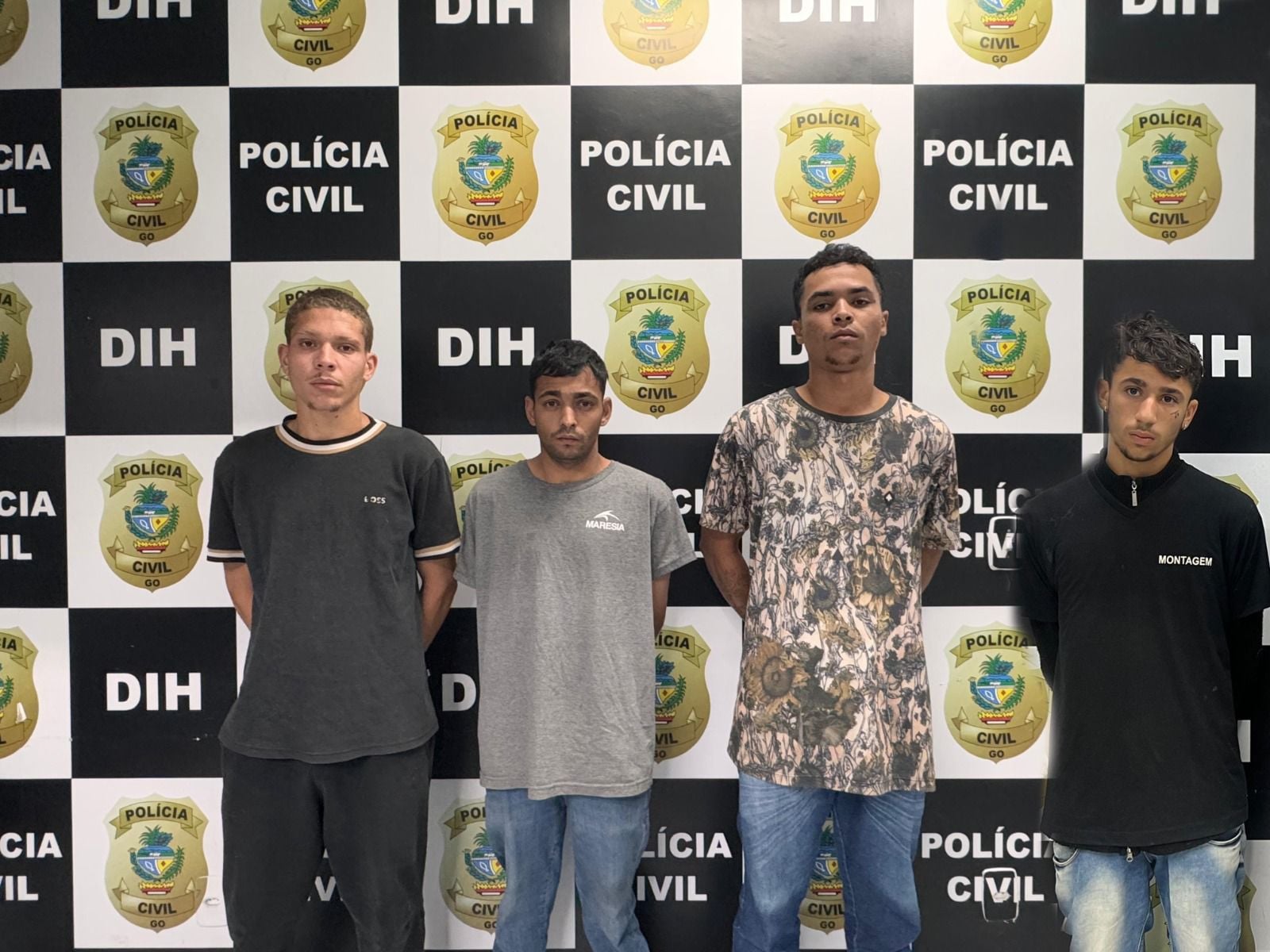 Imagem dos presos na sexta-feira