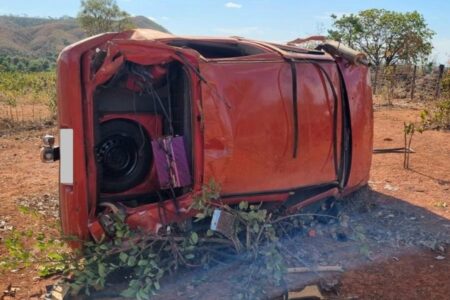 Imagem do veículo após o acidente