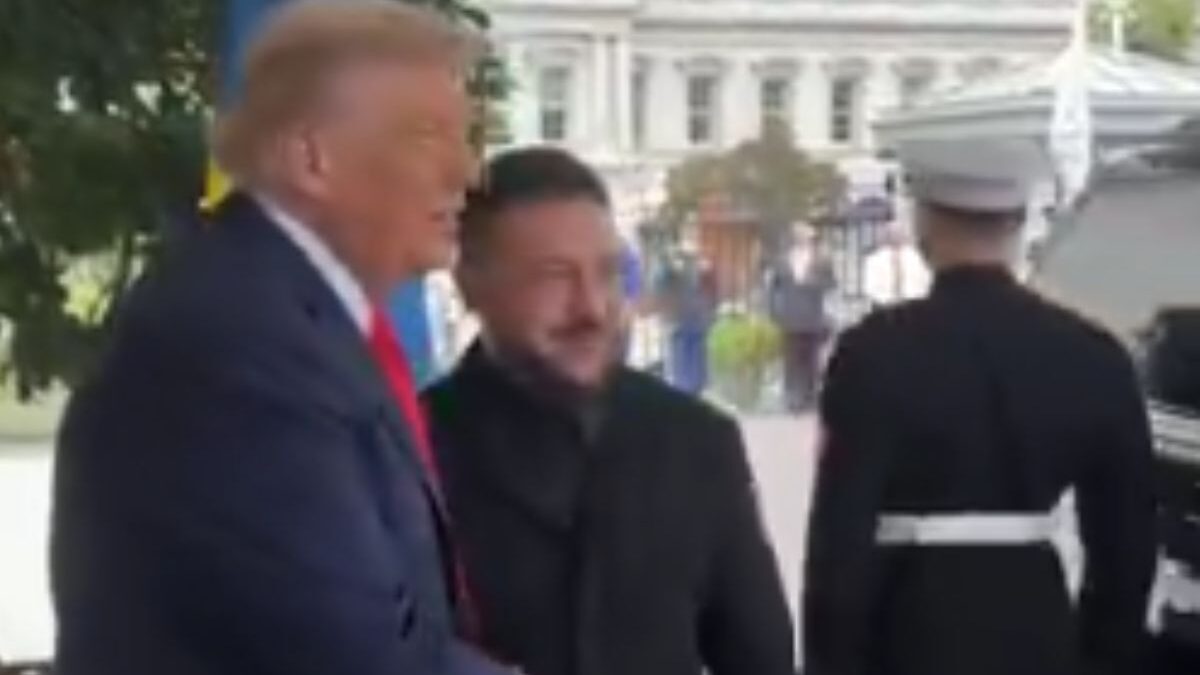 Trump e o presidente da Ucrânia, Volodymyr Zelenski (Foto: Reprodução)