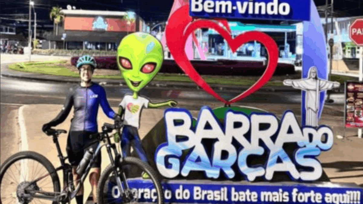 Lauriane pedalou 385 km para visitar o pai (Foto: Reprodução)