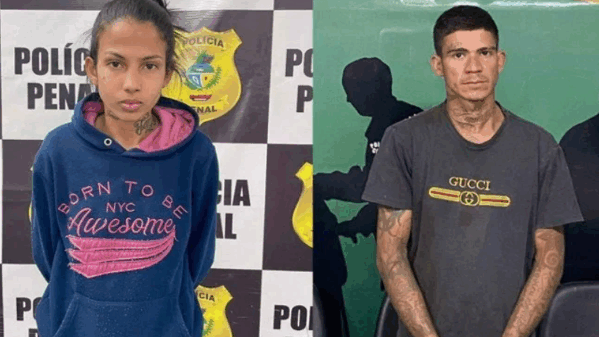 Casal preso suspeito de extorquir idosos (Foto: Reprodução)
