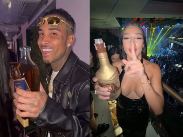 Bia Miranda e Gato Preto com bebidas alcoólicas antes de bater porsche veja fotos Influenciadores não fizeram teste do bafômetro