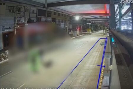 Imagem da câmera de segurança