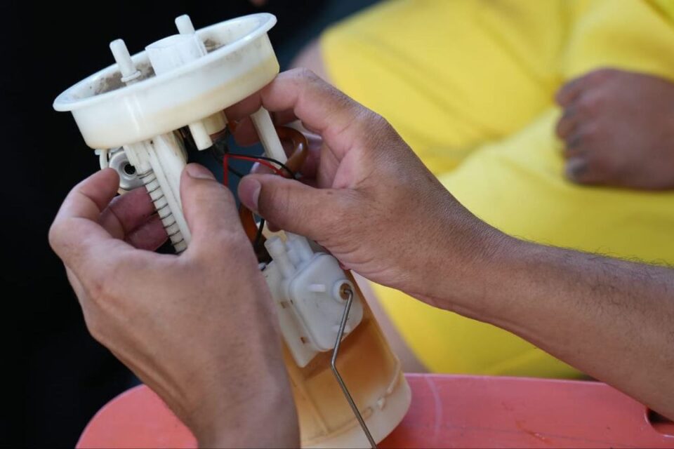 Imagem dos presos trabalhando