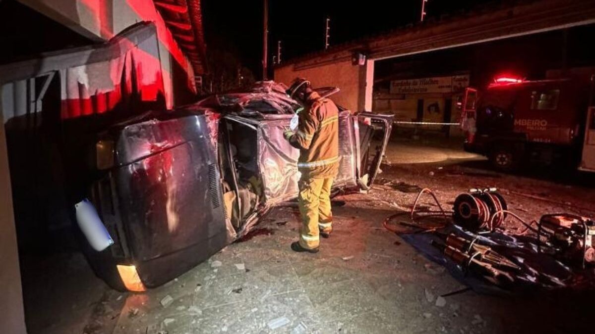 Imagem no local do acidente