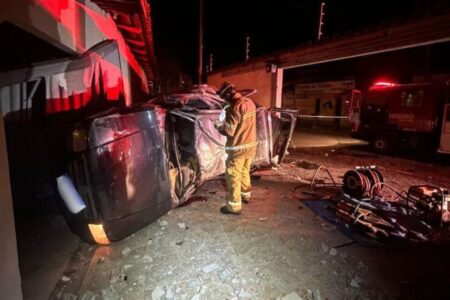 Imagem no local do acidente