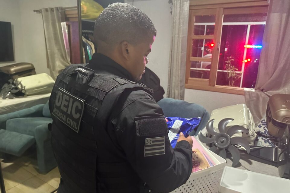 Imagem do cumprimento do mandado de busca e apreensão