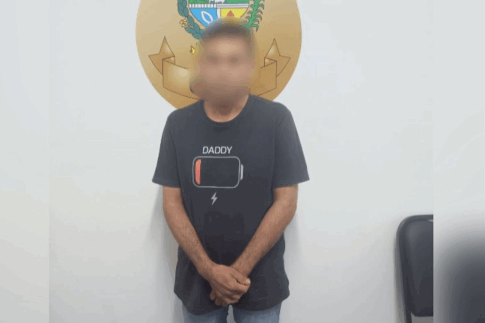 Homem preso por importunação sexual (Foto: Reprodução)