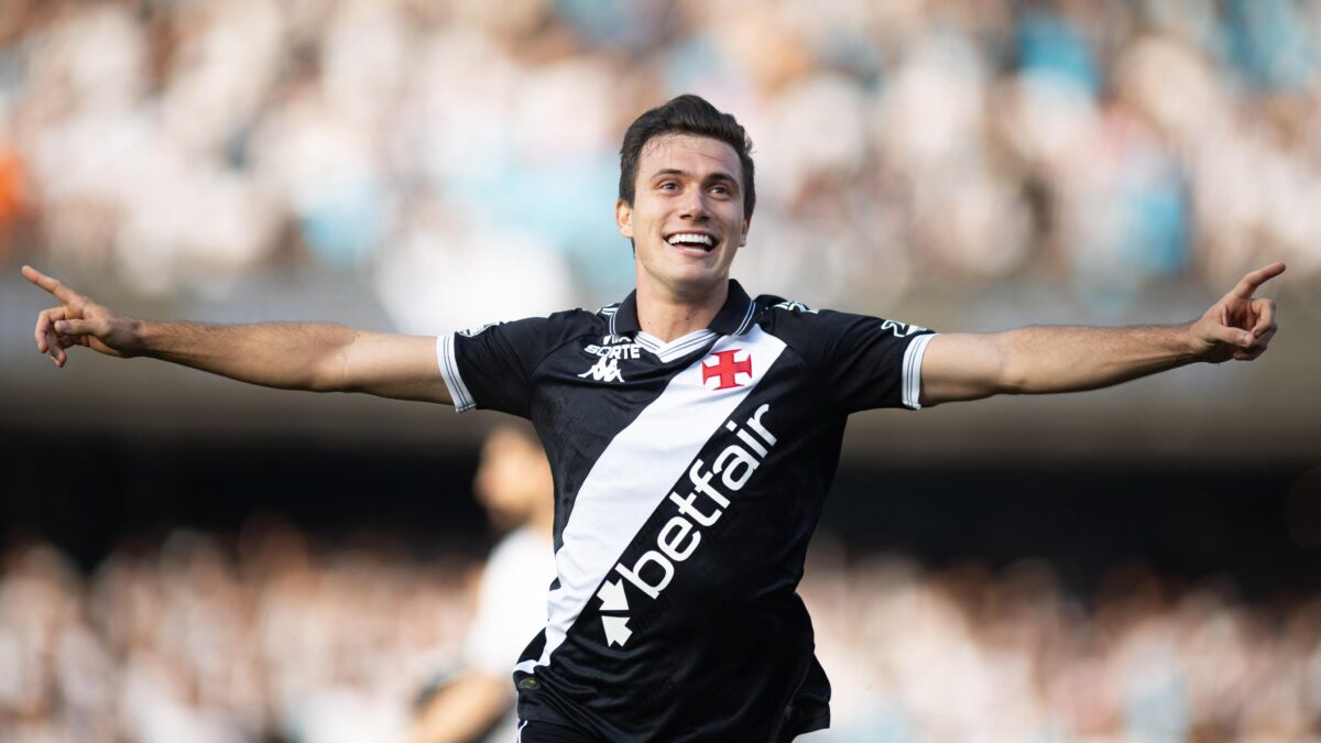 Lucas Piton, durante o jogo entre Santos e Vasco