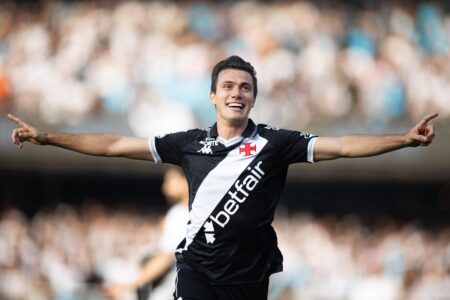 Lucas Piton, durante o jogo entre Santos e Vasco