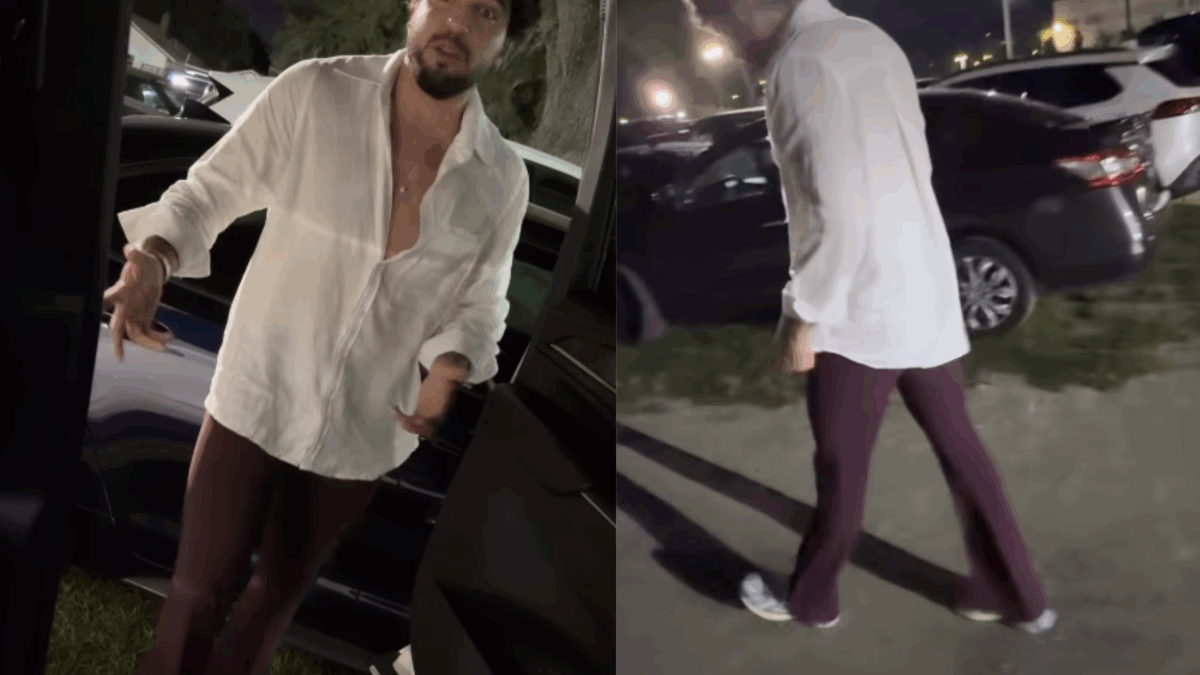 Nattan é impedido de entrar em bar em Orlando por usar shorts e improvisa com calça de Rafa Kalimann