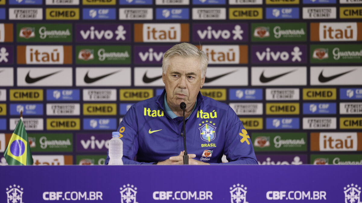 Carlos Ancelotti faz convocação nesta segunda (25/8) para as Eliminatórias