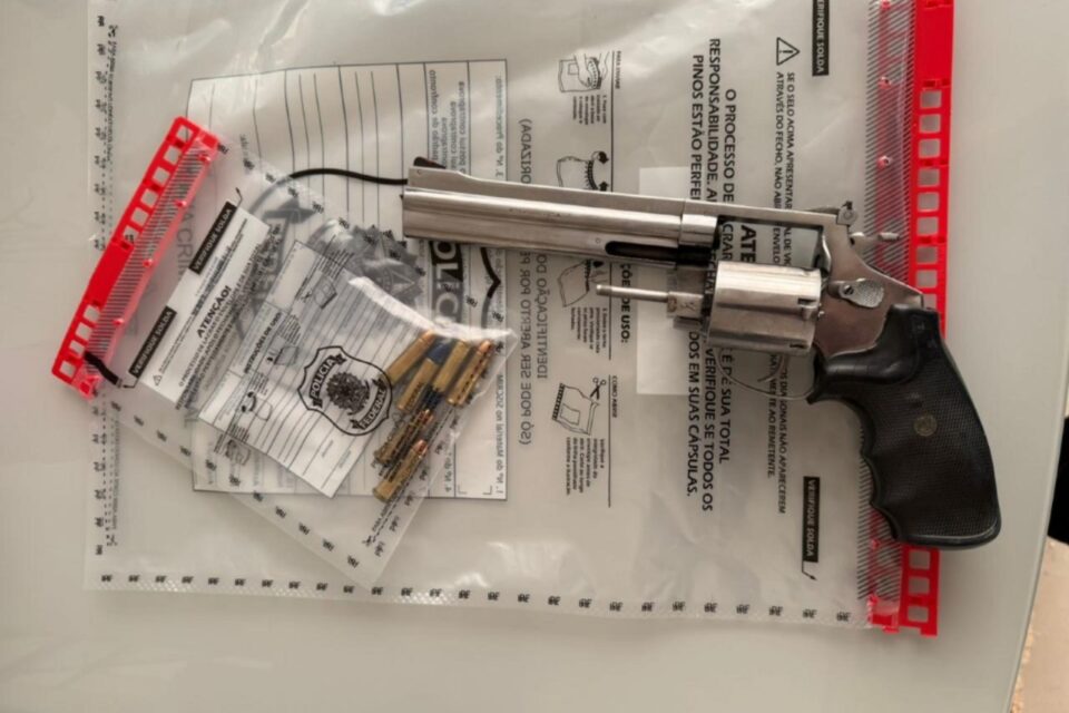 Imagem da arma apreendida