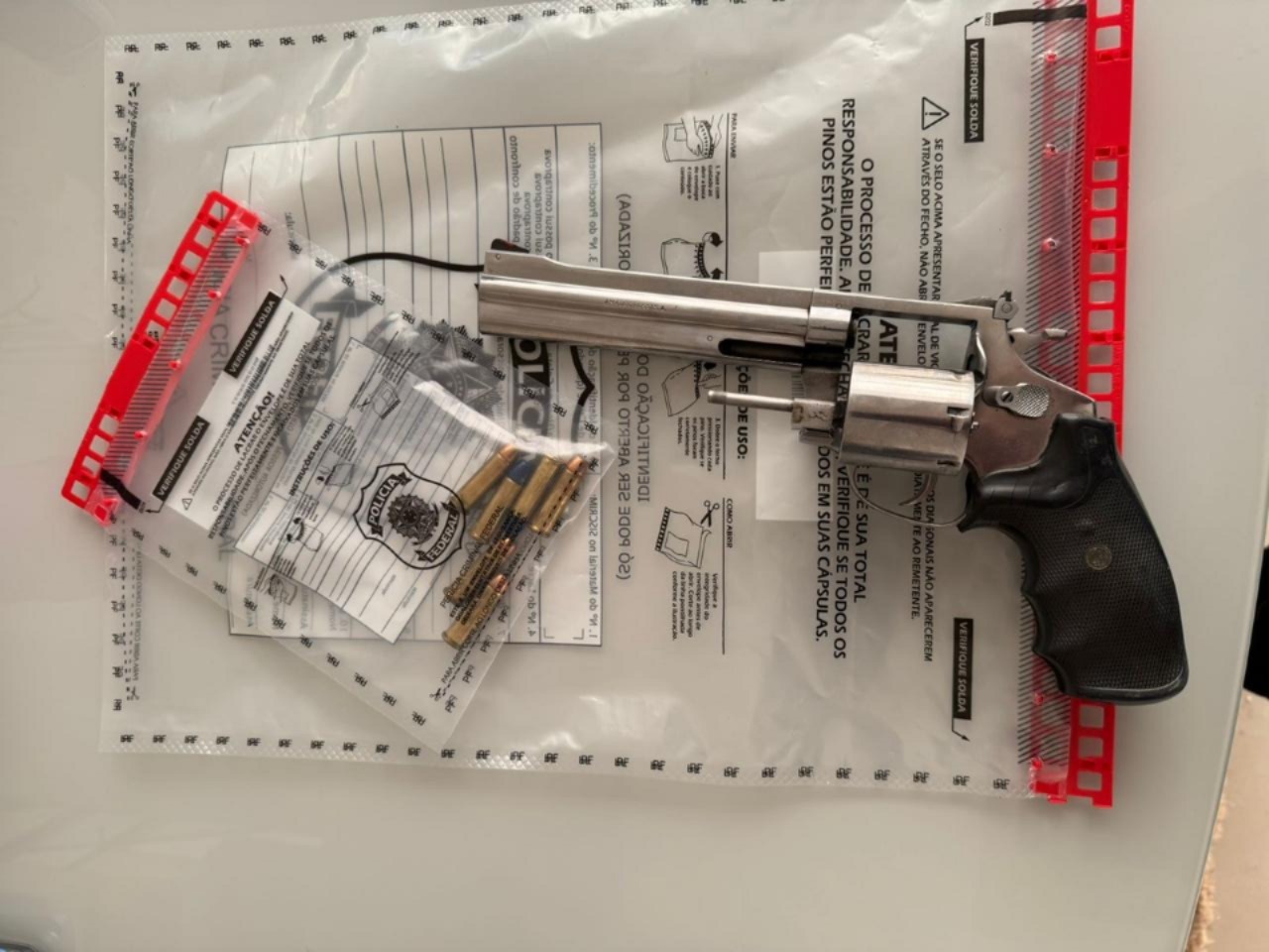 Imagem da arma apreendida