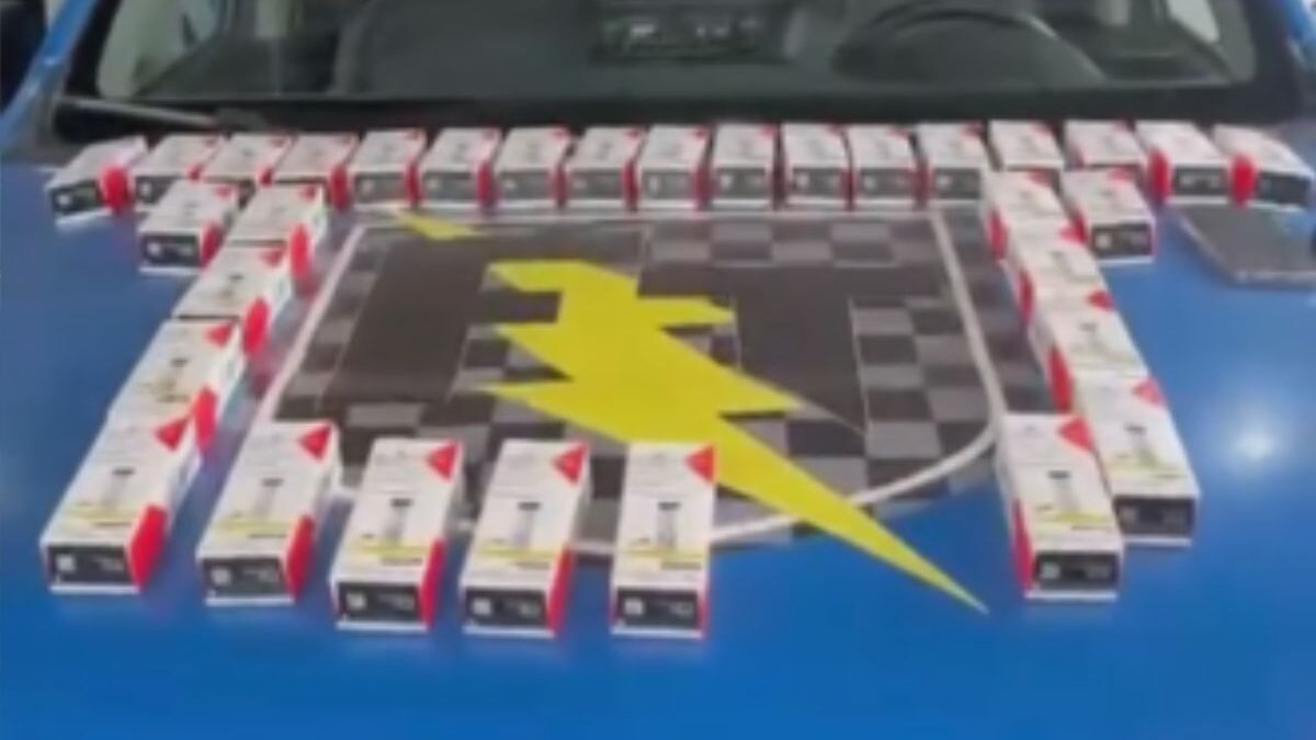 Canetas de emagrecimento apreendidas no camelódromo de Campinas (Foto: Reprodução)