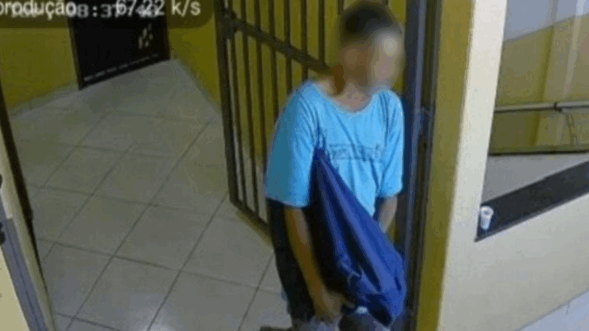 Homem preso por série de furtos em Goiânia (Foto: Reprodução)