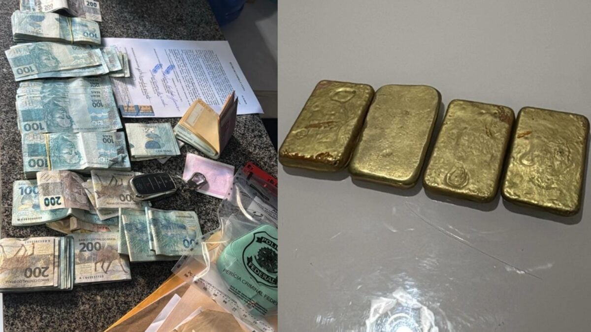 imagem do material encontrado no local