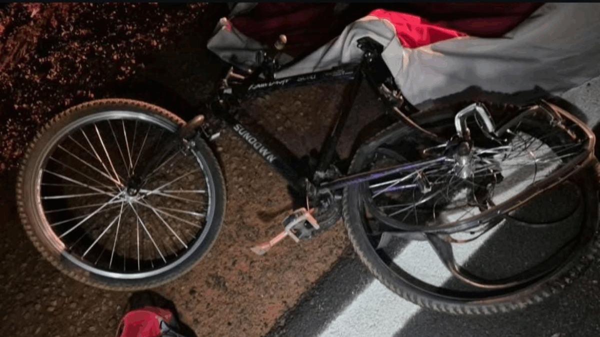 Ciclista morre após ser atropelado por carro na GO-302 em Aporé (Foto: Reprodução)