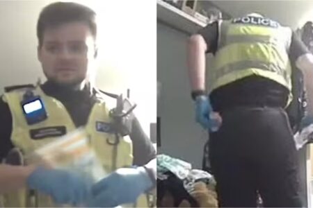 Policial roubando calcinha durante busca em apartamento; vídeo Homem foi condenado a quatro meses de prisão e expulso da corporação