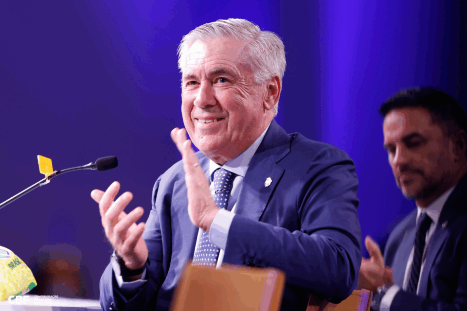 Carlo Ancelotti, treinador da seleção brasileira