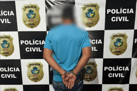 Homem preso por violência contra a mulher (Foto: Reprodução)