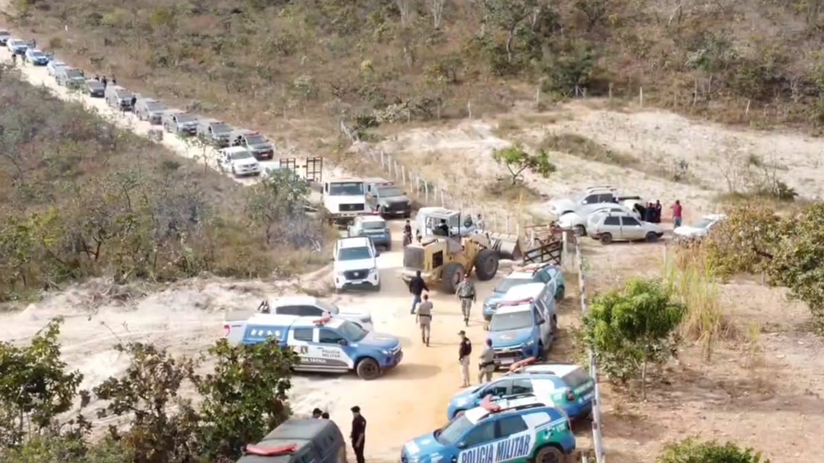 Desocupação do povoado Antinha de Baixo, em Santo Antônio do Descoberto é suspensa pelo STF (Foto: Reprodução)