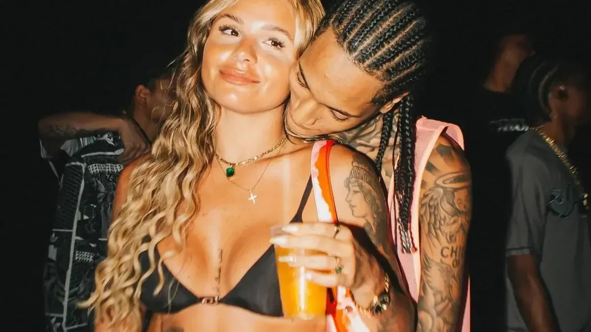 Noiva de Oruam faz primeira visita ao rapper na prisão e diz que ele está bem