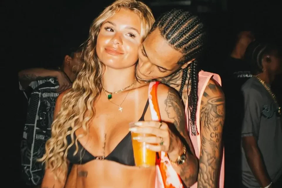 Noiva de Oruam faz primeira visita ao rapper na prisão e diz que ele está bem