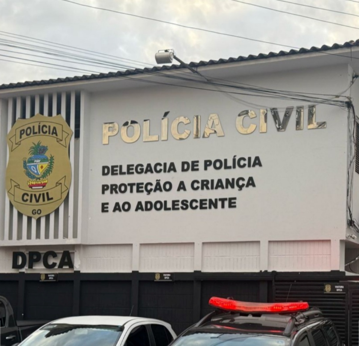 Imagem da fachada da delegacia