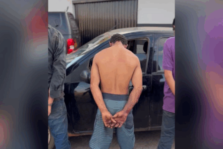 Suspeitos presos por sequestro e morte de mulher em Palmeiras de Goiás (Foto: Reprodução)