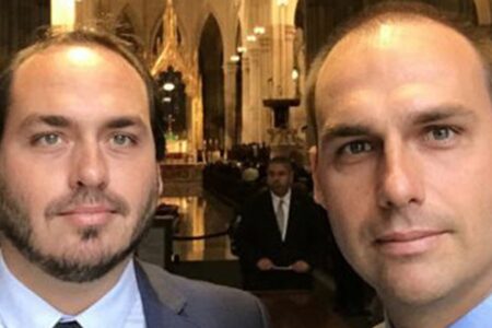 Carlos e Eduardo Bolsonaro dizem que governadores de direita agem como ratos e oportunistas