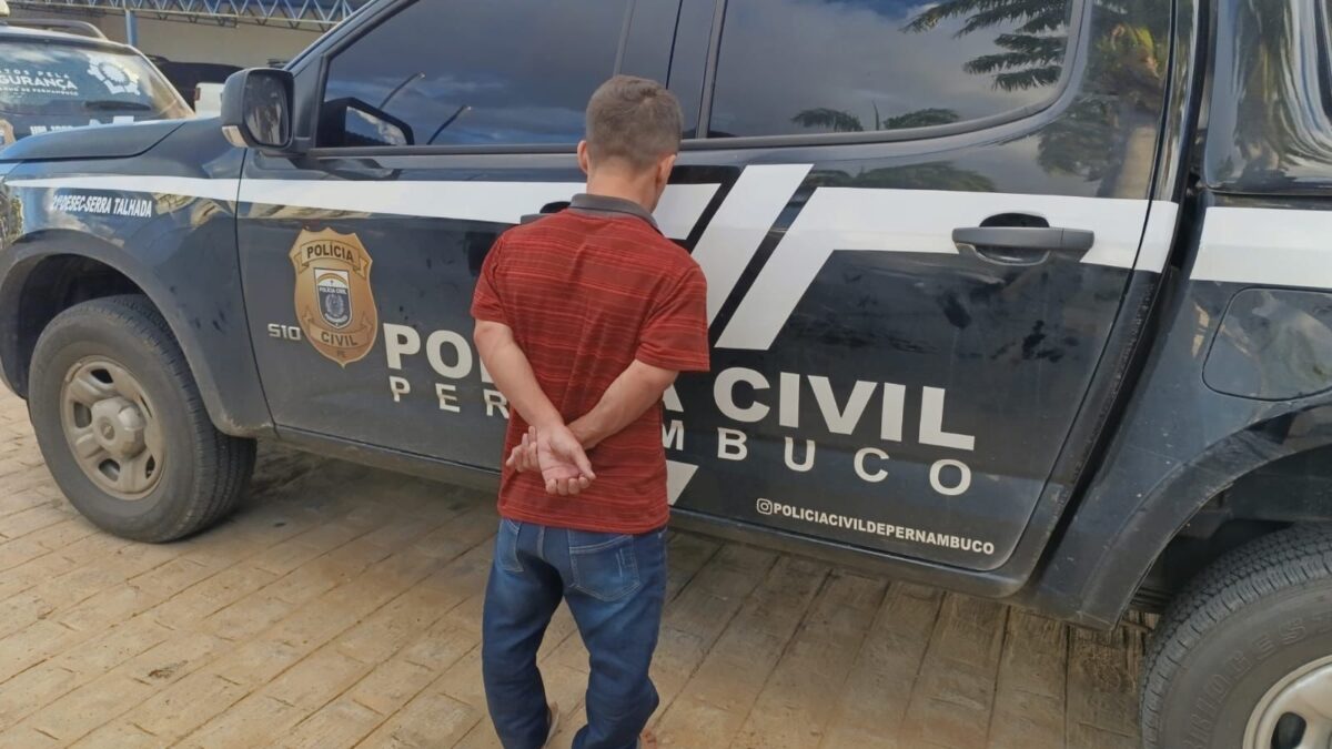 Imagem do investigado preso