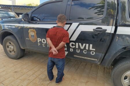 Imagem do investigado preso