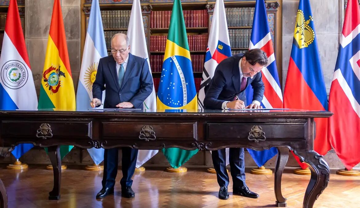 Mercosul assina acordo de livre comércio com quatro países europeus Parceria com Efta cria mercado de 290 milhões de pessoas