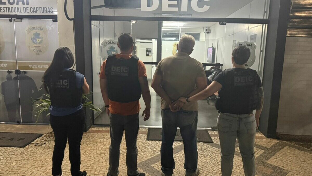 Imagem do investigado preso