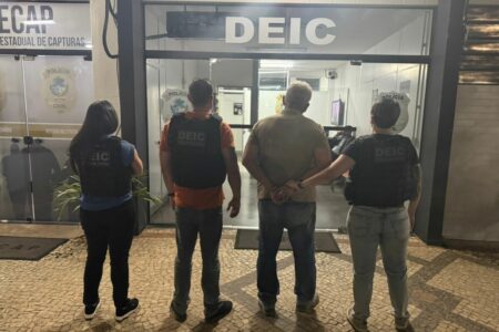 Imagem do investigado preso