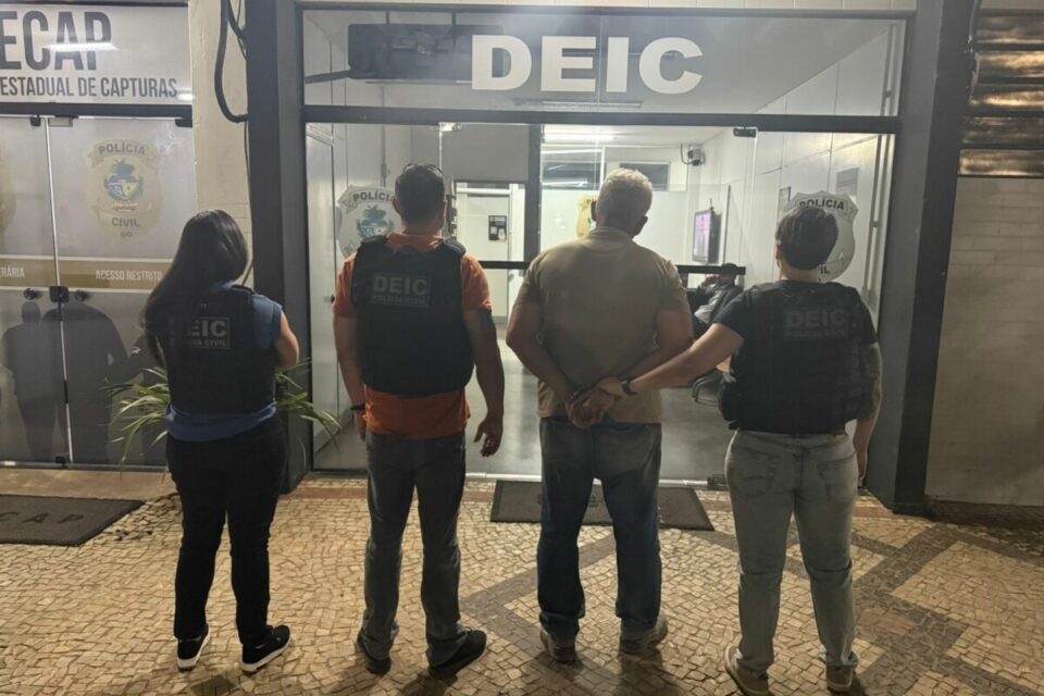 Imagem do investigado preso