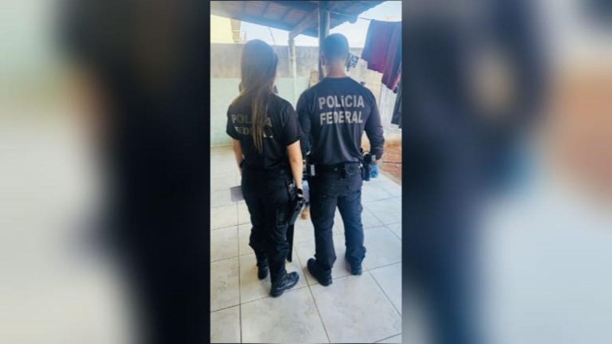 Imagem no momento da prisão