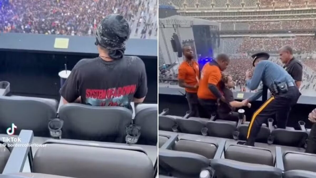 Vídeo: homem é preso após se masturbar durante show da banda Korn na arquibancada do Metlife Stadium, em Nova Jersey, EUA