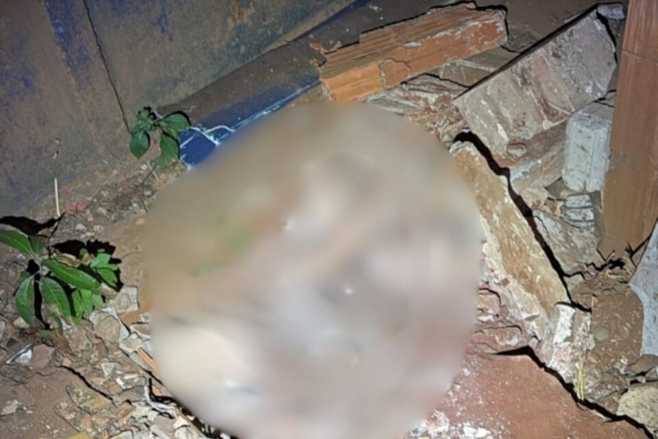 Imagem do local onde o corpo foi encontrado