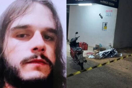 Entregador morre com tiro no pescoço em Catalão Luiz Carlos da Silva Junior conseguiu pilotar por alguns quilômetros após ser atingido