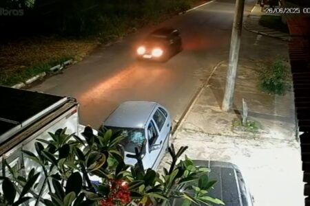 Câmera de segurança registra execução de chapeiro em Goiânia (Foto: reprodução/PCGO)