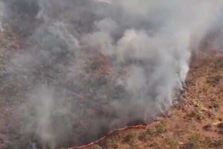 Pirenópolis sofre com incêndio de grandes proporções