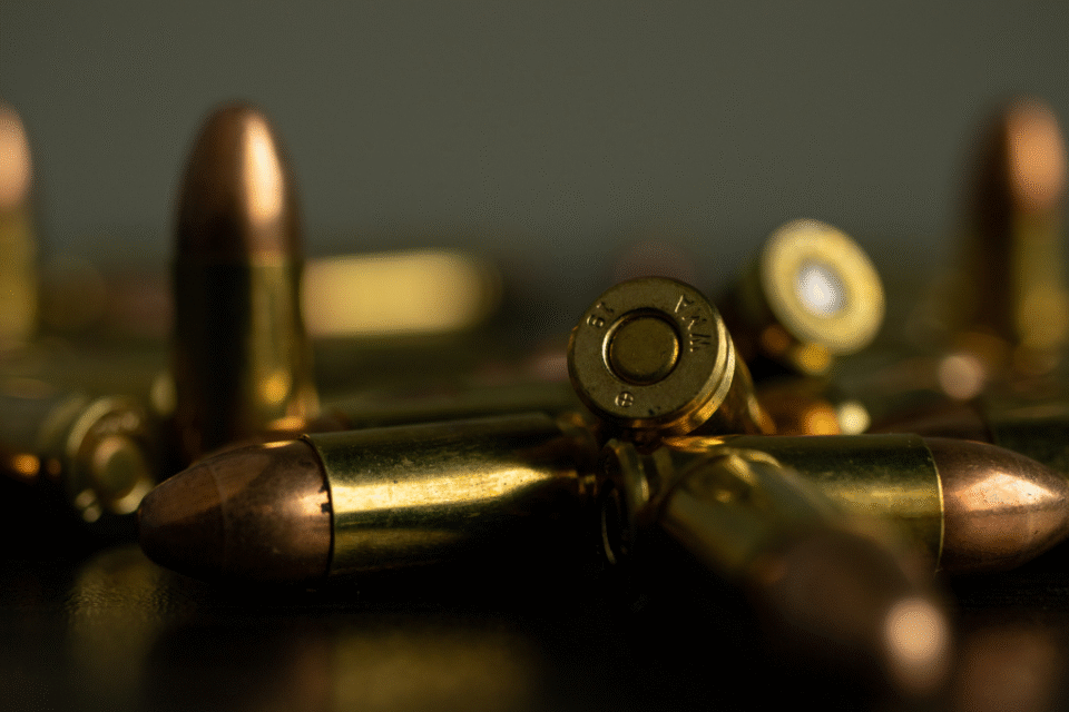 Imagem de balas usadas em arma de fogo