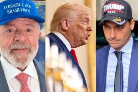 Eduardo Bolsonaro minimiza aceno de Trump a Lula: "estratégia por anistia" Comentário surgiu após Trump elogiar o presidente do Brasil