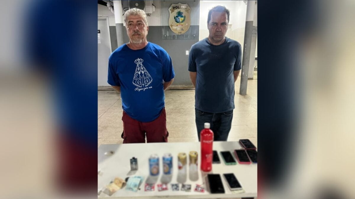 Imagem dos homens presos